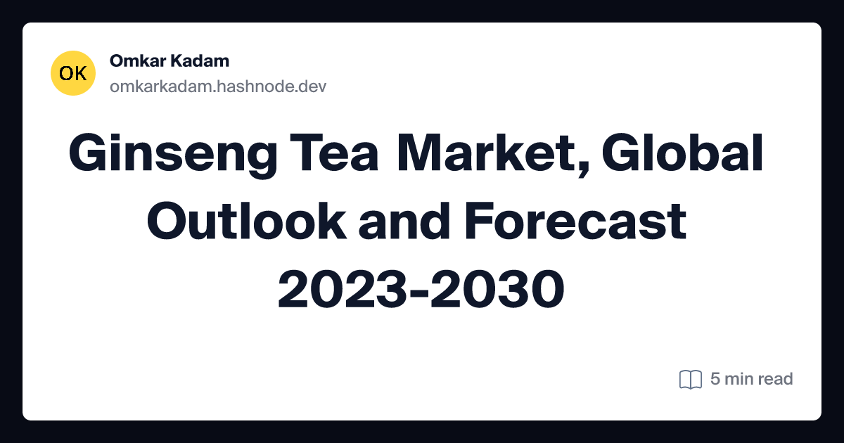 Ginseng Tea Market, Global Outlook and Forecast 2023-2030