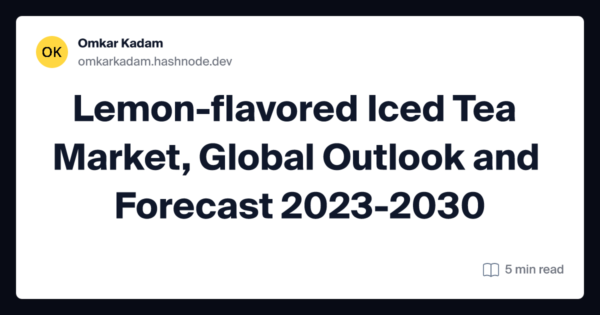 Lemon-flavored Iced Tea Market, Global Outlook and Forecast 2023-2030
